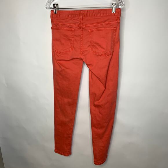 J Crew Toothpick Stretch Skinny Jeans Orange Sz 4? - Picture 3 of 9